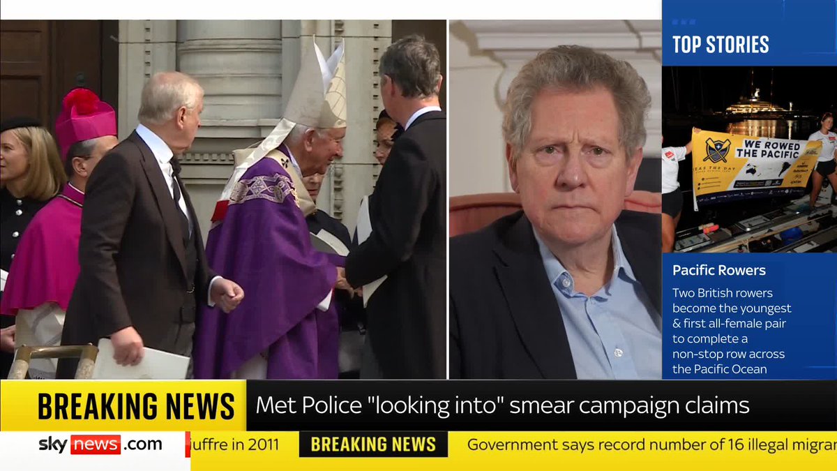 "The members of the royal family are not above the law, and it's time the authorities realise that" Prince Andrew's biographer Andrew Lownie says there is a case for the Met to reopen any investigations they have into the prince 📺 Sky 501