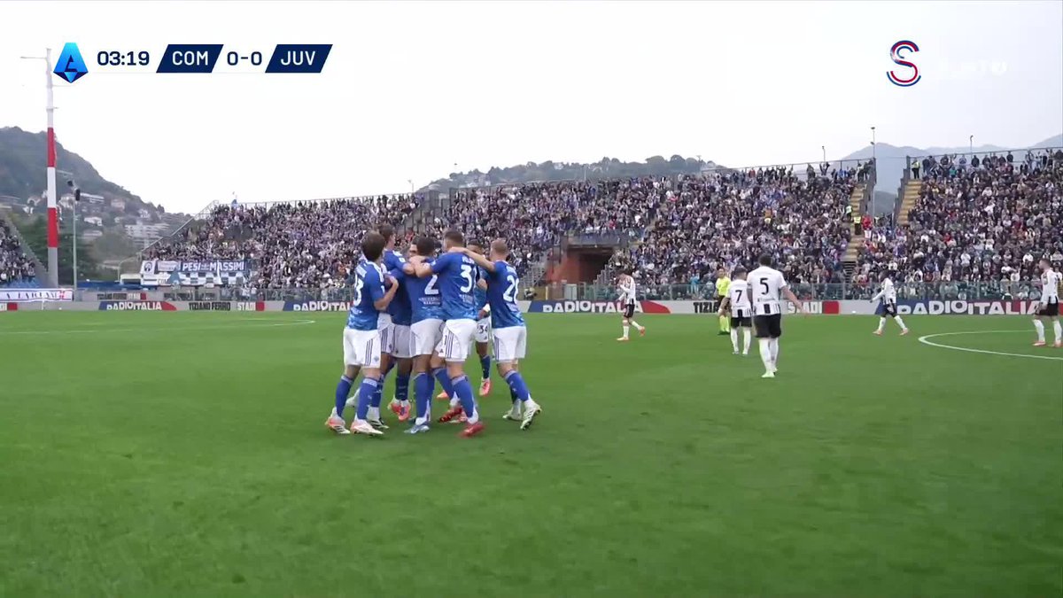 Como, Juventus karşısında henüz 4. dakikada öne geçti.