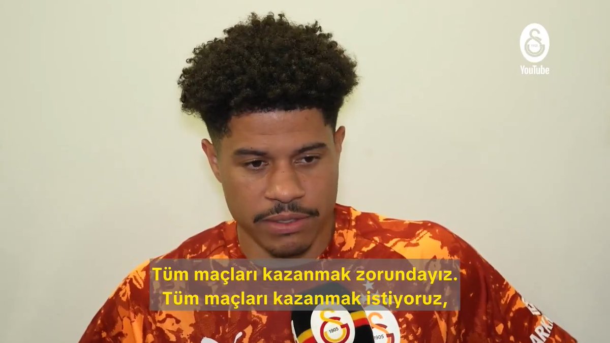 Soru: "Bodo/Glimt maçı hakkında düşüncen nedir?" Gabriel Sara: "Evimizde gerçekten güçlüyüz, biz Galatasaray'ız! Tüm maçları kazanmak zorundayız. Tüm maçları kazanmak istiyoruz."