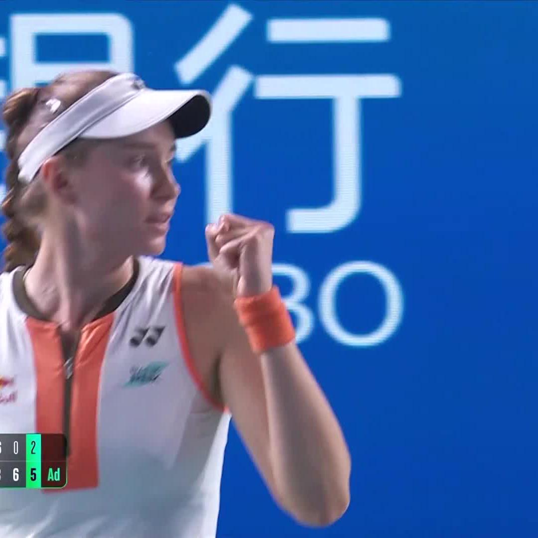 NINGBO CHAMPION 🏆 Elena Rybakina comes back to beat Alexandrova 3-6, 6-0, 6-2 💪 #NingboOpen