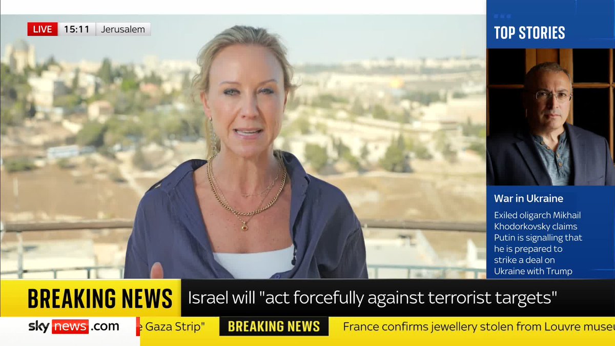"It certainly feels like the ceasefire is holding by the hour rather than by the day at the moment" Sky's SallyLockwood reports from Jerusalem as Israel's military launched an attack in Gaza after accusing Hamas of violating the ceasefire