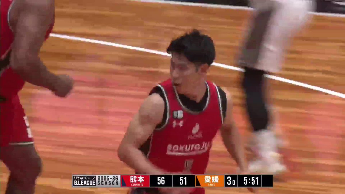 狙いを定めたロングパス💫 熊本#11 石川が12ASTをマーク！ 石川海斗 熊本ヴォルターズ 📡バスケットLIVEで見逃し視聴 #Bリーグ #りそなグループ