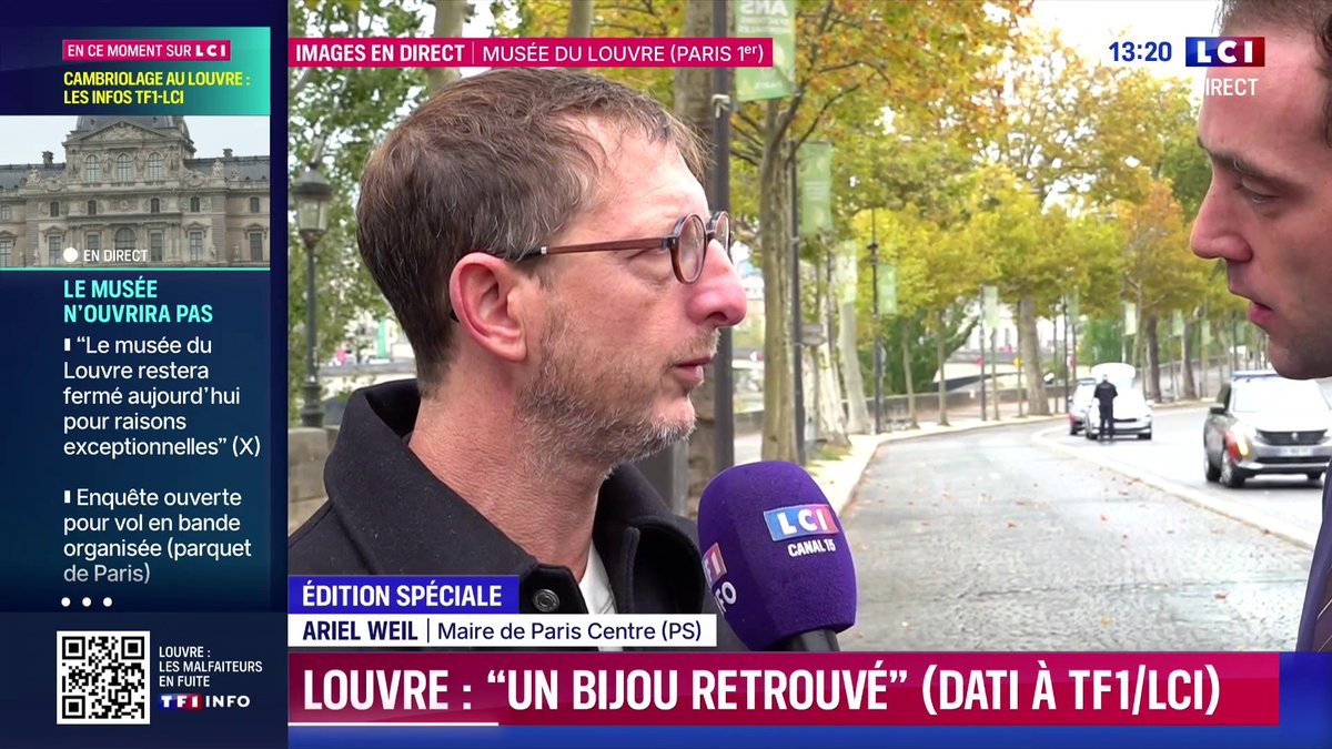 "Pas de panique, on aura les réponses en temps voulu", veut rassurer le maire PS de ParisCentre après le cambriolage au Louvre.