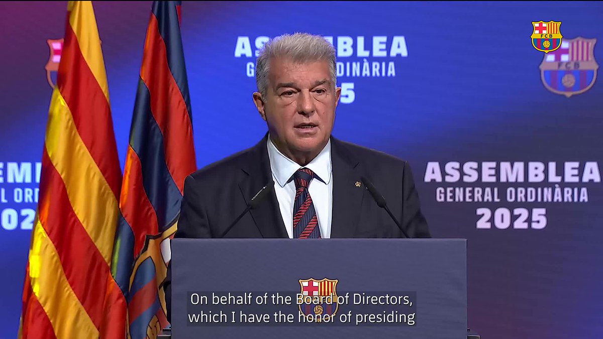 The summary of President Joan Laporta Estruch ’s speech at the Ordinary General Assembly