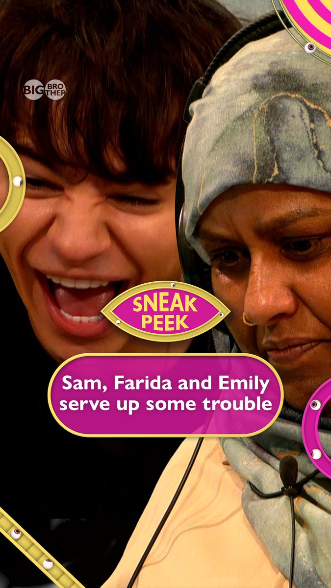 Sneak Peek 🤫 There’s no place like home, and Farida gets comfortable quick as she gives Sam some home truths about Nancy… Plus, the Secret Housemates go undercover and stir up trouble as the rest of the House have to rank each other… 🫣 #BBUK