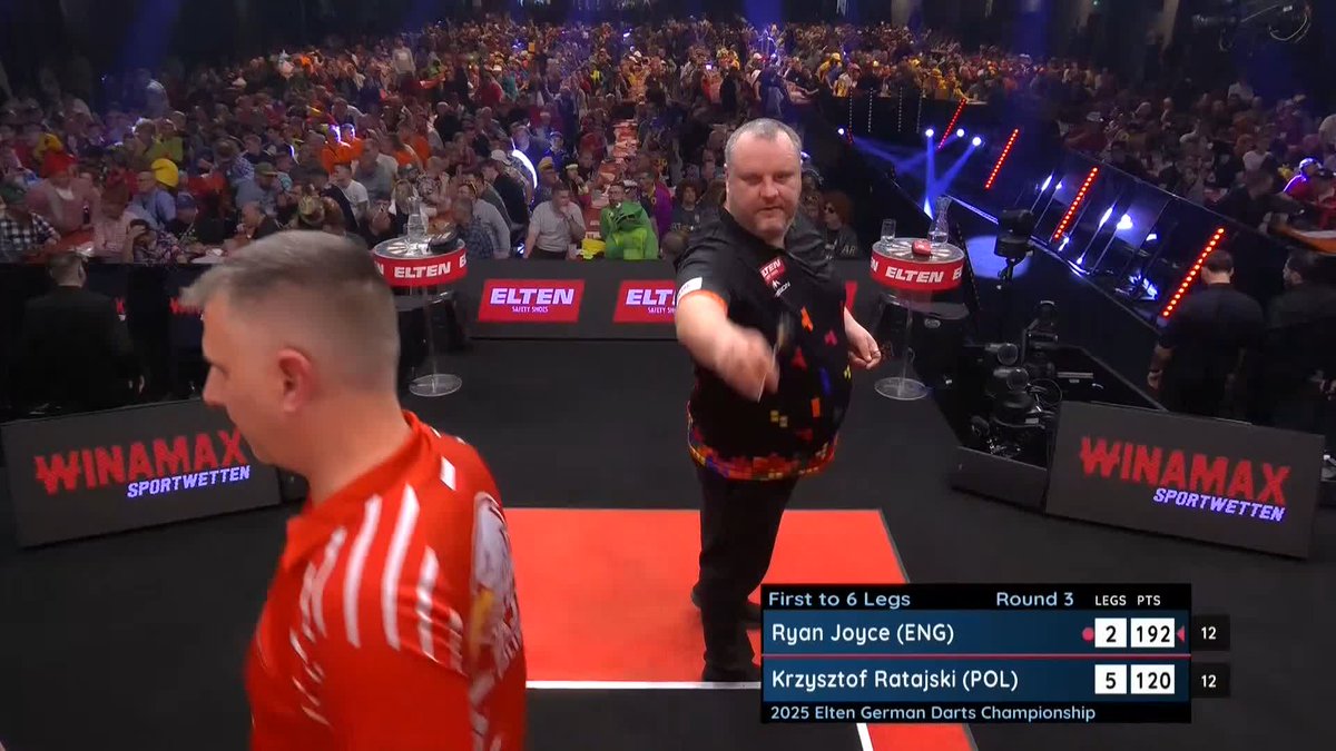 RATAJSKI KO'S JOYCE! Krzysztof Ratajski takes the final spot in the Quarter-Finals this evening, as The Polish Eagle beats Ryan Joyce 6-2! 📺 #ET14 | R3