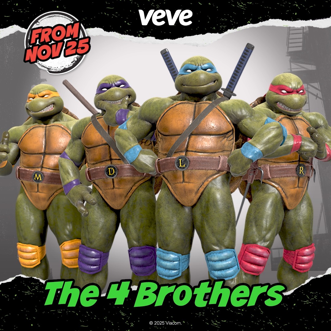 Get ready to bring some serious Turtle Power into your collection because the Teenage Mutant Ninja Turtles are coming to VeVe! Enjoy a taste of all the radical reveals still to come. COWABUNGA! #TMNT #VeVe #Paramount
