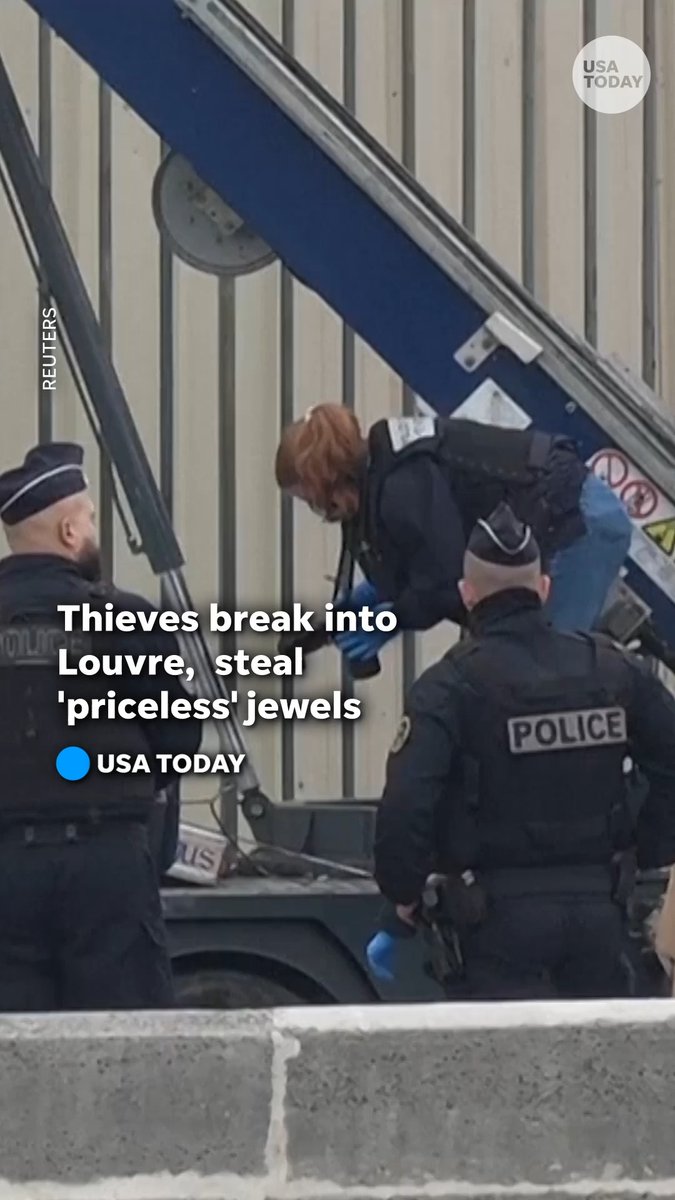 "It's surprising because the Louvre is impenetrable." Thieves broke into the Louvre in Prais during operating hours, escaping on motorbikes with what the French government described as "priceless" jewels.