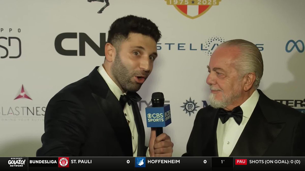 Safe to say Napoli owner Aurelio De Laurentiis is loving our Serie A coverage ๐
๐ซถ