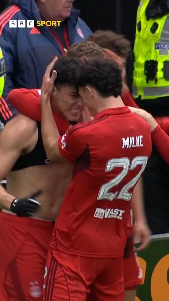 What a turn! What a finish! 🤌 A sublime 96th minute winner from Marko Lazetic for Aberdeen yesterday ⚽️ #BBCFootball