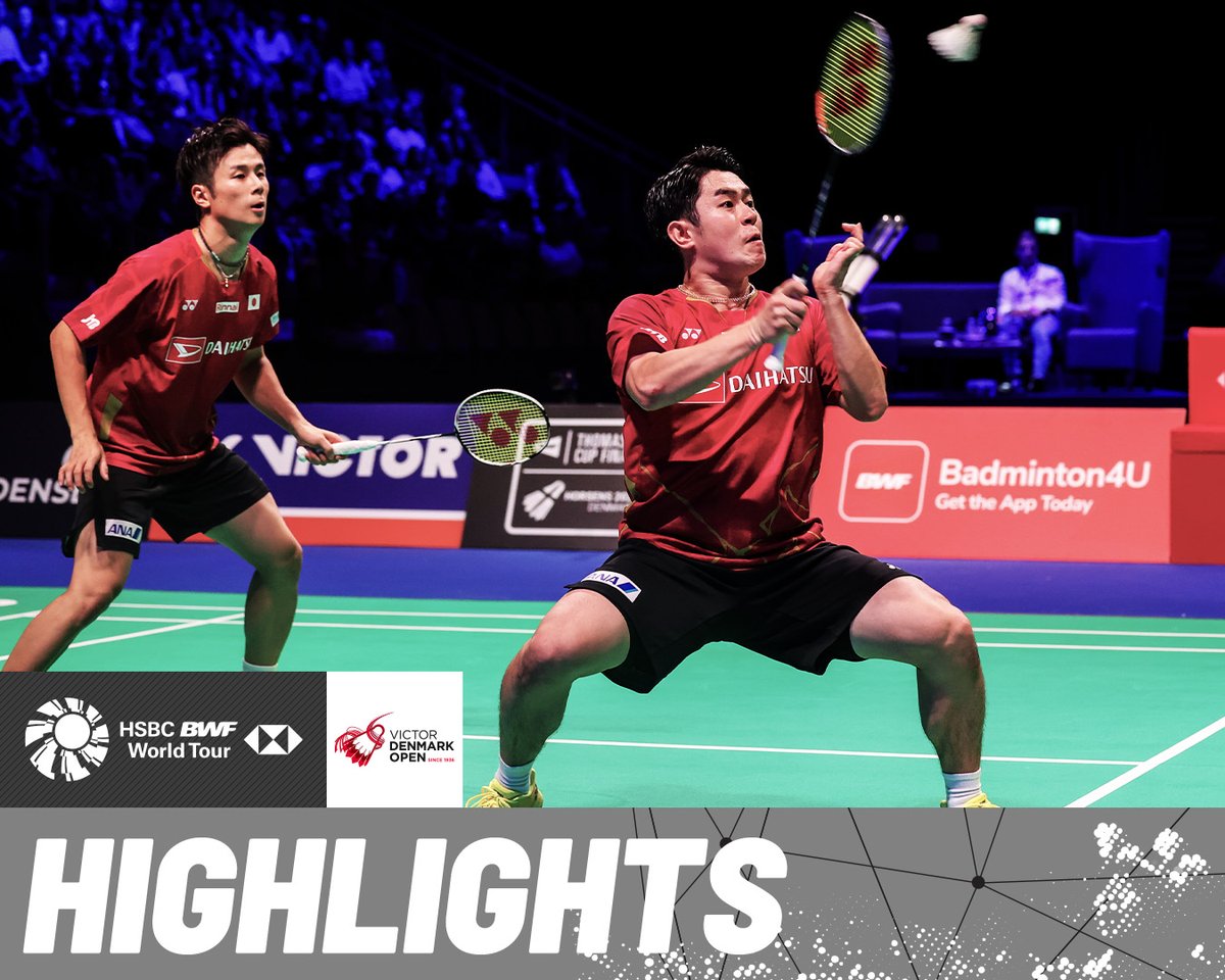 Edge-of-your-seat action as Alfian/Fikri 🇮🇩 contest former champions Hoki/Kobayashi 🇯🇵. #BWFWorldTour #DenmarkOpen2025