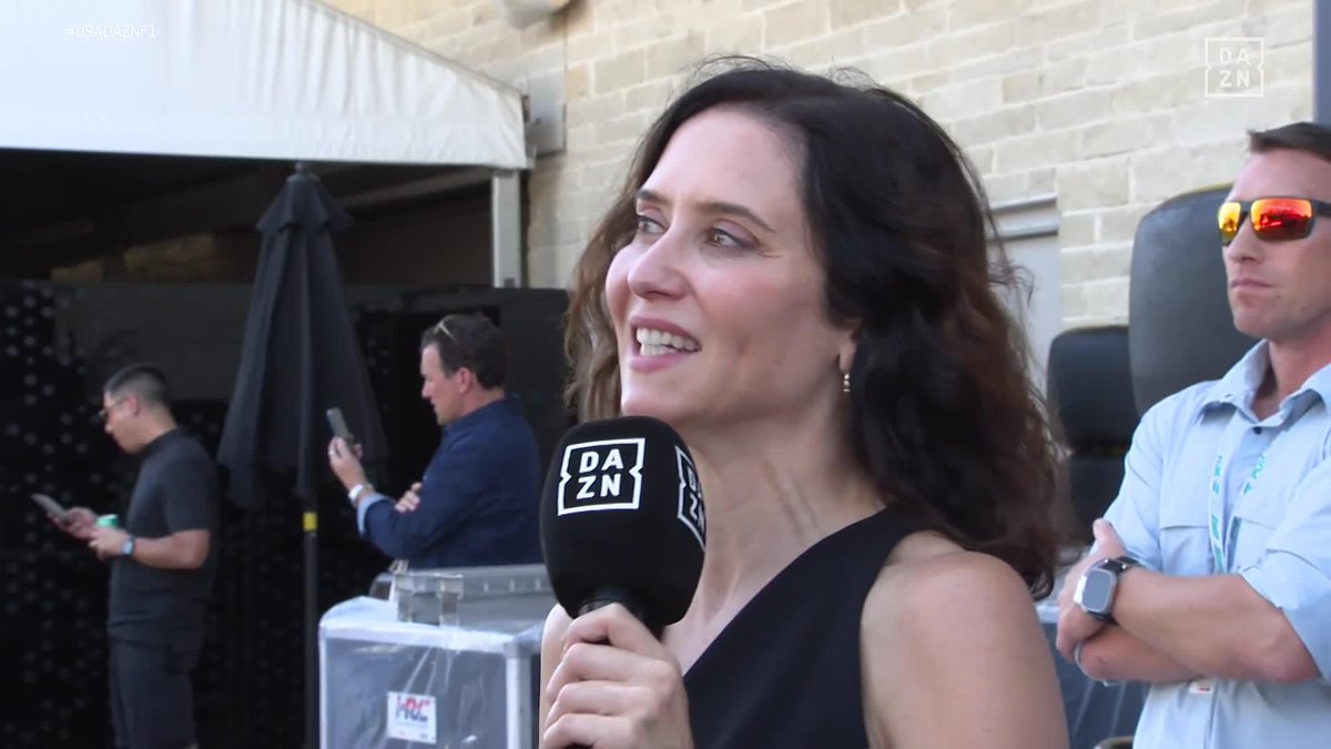 Isabel Díaz Ayuso, IMPRESIONADA con el ambiente de la F1 en EEUU 🙌 #USADAZNF1 🇺🇸