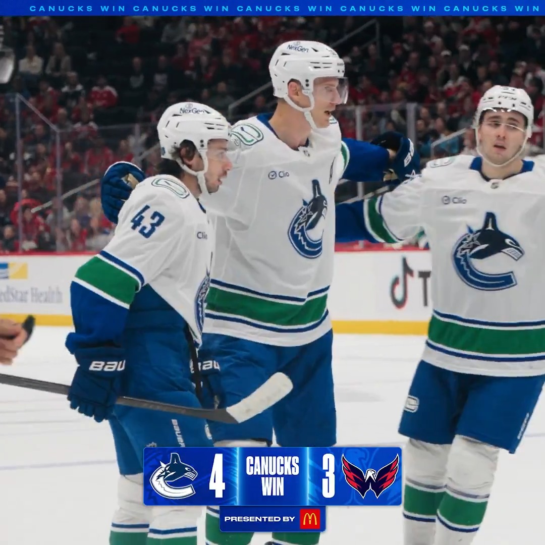 STARTING THE DAY WITH A DUB❗️ #Canucks | McDonald's 🇨🇦