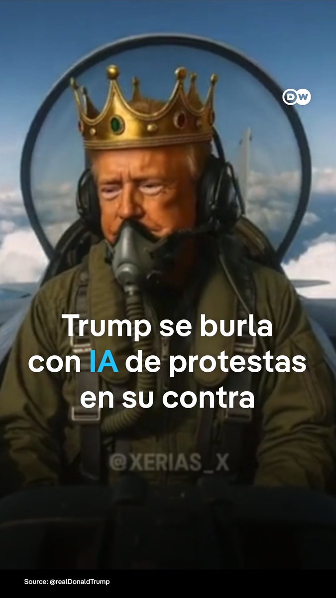 Trump responde a manifestantes con un video hecho con IA en el que lanza excrementos desde un avión El presidente de EE. UU. publicó el vídeo en su red social. Así respondió a los millones de personas que el sábado salieron a las calles en más de 2.700 ciudades y pueblos de todo el país bajo el lema “No a los reyes”, en protesta por lo que consideran una deriva autoritaria de la administración Trump.