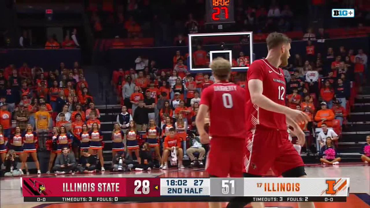 Keaton Wagler nails one from behind the arc 👌 Subscribe/watch on B1G+