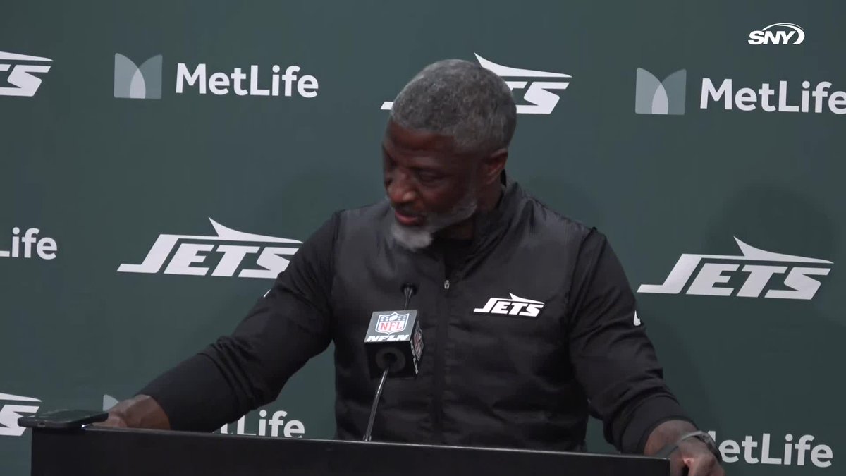 Aaron Glenn was asked if he's concerned players will have a difficult time receiving his message as the losses continue: "I don't see that because the message has always been consistent... These players are not giving up at all"