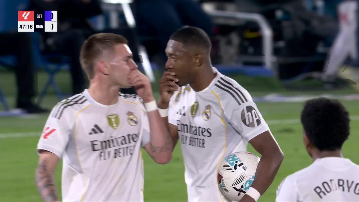 ¡Atención a esto! ¿Se enojó Franco Mastantuono con David Alaba por no dejarle ejecutar el tiro libre ante Getafe?