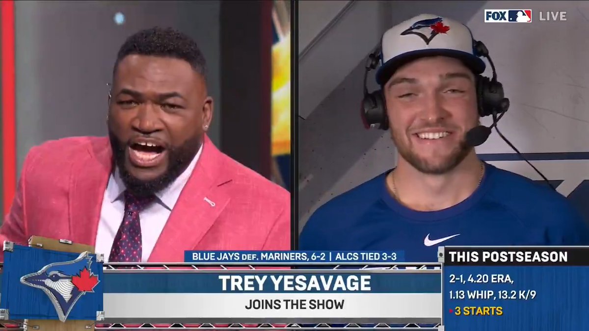 Trey Yesavage and David Ortiz blessing us with special renditions of "O Canada" 😭 📹: FOX Sports: MLB