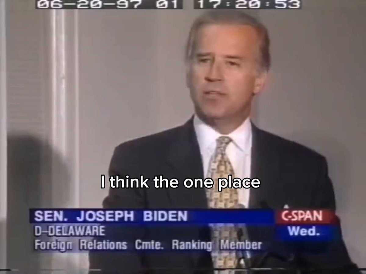 Joe Biden said in 1997: “The only thing that could provoke a vigorous and hostile reaction by Russia would be if NATO expanded as far as the Baltic states.”