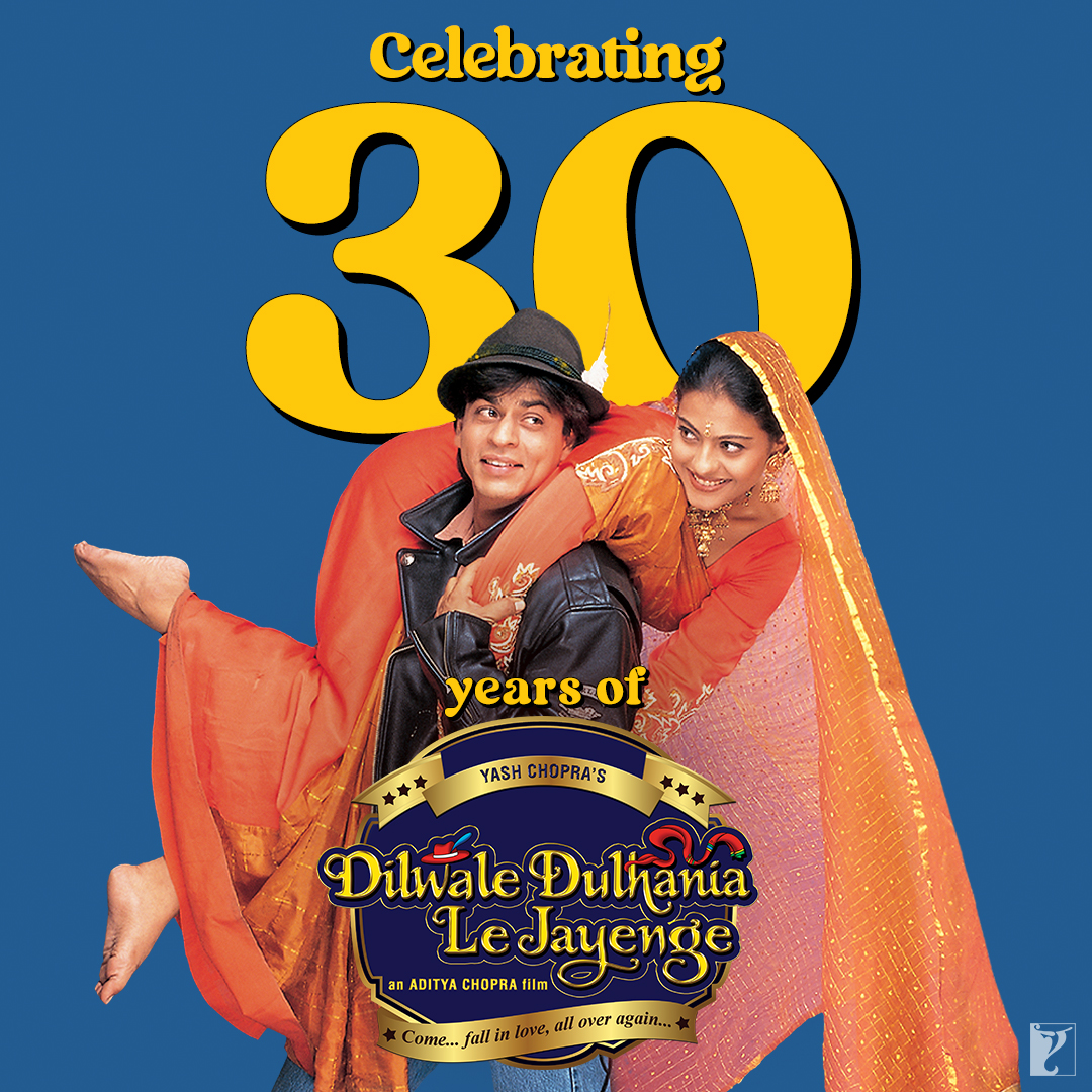 Raj & Simran, forever and always! Celebrating three decades of timeless romance, unforgettable moments, and hearts that still skip a beat at every โpalat.โ โค๏ธ #30YearsOfDDLJ
