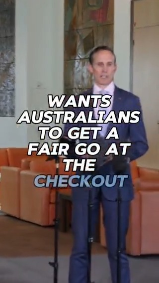 Australians deserve a fair go at the checkout, not a checkout on fairness. We’re outlawing supermarket price gouging. My press conference today: #auspol