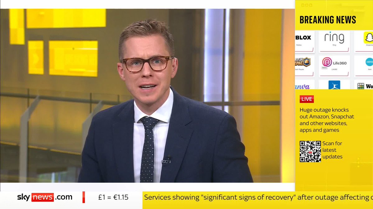 BREAKING: OpenAI says its services have been fully recovered after a major outage earlier today The UK government also confirmed it is speaking with Amazon Web Services, which is working "to restore services as quickly as possible" Gareth Barlow reports