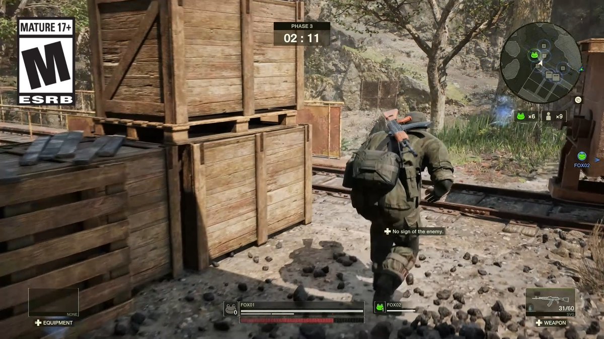 FOX HUNT Introduction Series Part 4: Survival Capture Survive each mission phase by possessing the Kerotans at the end of the timer. Attack enemies to seize equipment and Kerotans, or secure multiple Kerotans to indirectly hinder opponents. #MGSDelta #MetalGearSolid #FOXHUNT