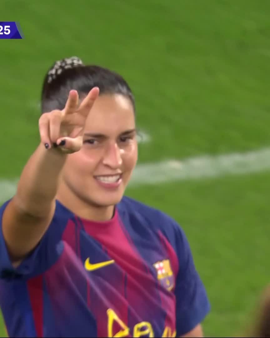 Kika Nazareth marcou pelo segundo jogo consecutivo ao serviço do Barcelona ⭐️