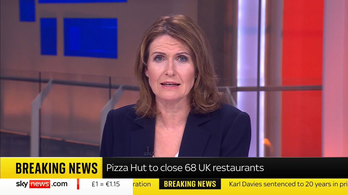 BREAKING: Pizza Hut is to close 68 restaurants - with the loss of more than 1,200 jobs - after the company behind its UK venues fell into administration. JayneSeckerSky has the latest ⬇️ Read more 🔗 📺 Sky 501, Virgin 602, Freeview 233 and YouTube