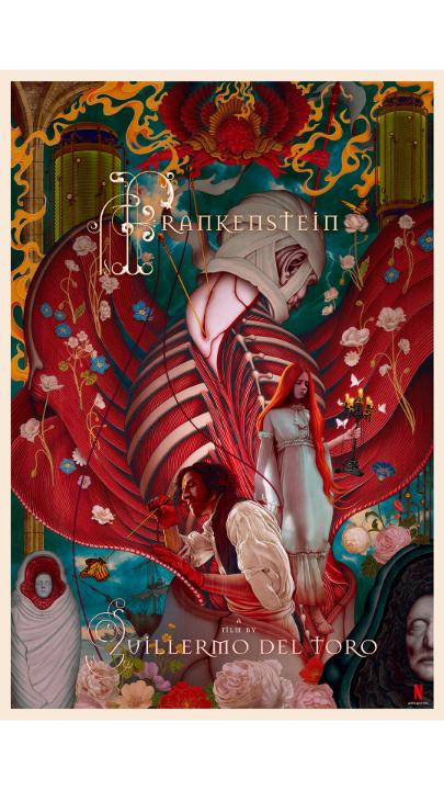 Take a look behind the creation of @jamesjeanart's FRANKENSTEIN poster! Now playing in select theaters and on Netflix November 7.