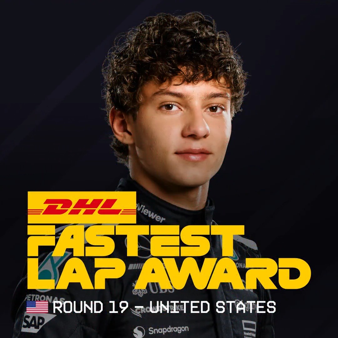 Kimi Antonelli clinches his third DHL_Motorsports Fastest Lap! 👏 Take a look at all the insights here 👉 #F1 #USGP #MomentsThatDeliver