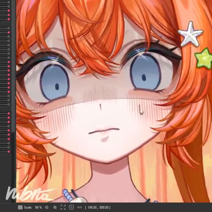 Cringe expression closeup (≖_≖ ) #Live2D