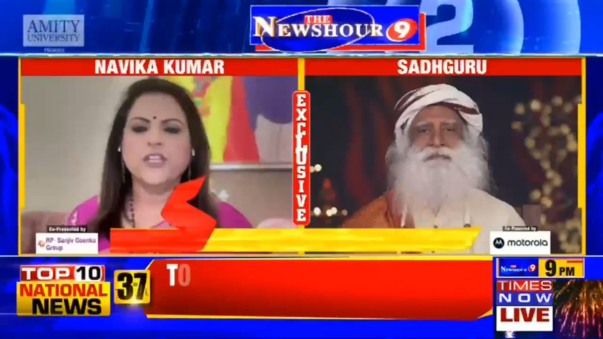 The Unmissable Sadhguru Interview on Times Now 'Diwali festival also has a scientific basis. Diwali coincides with a cycle when life slows down... Light up extra lamps to brighten life...': Sadhguru (Sadhguru), Isha Foundation, in conversation with @NavikaKumar