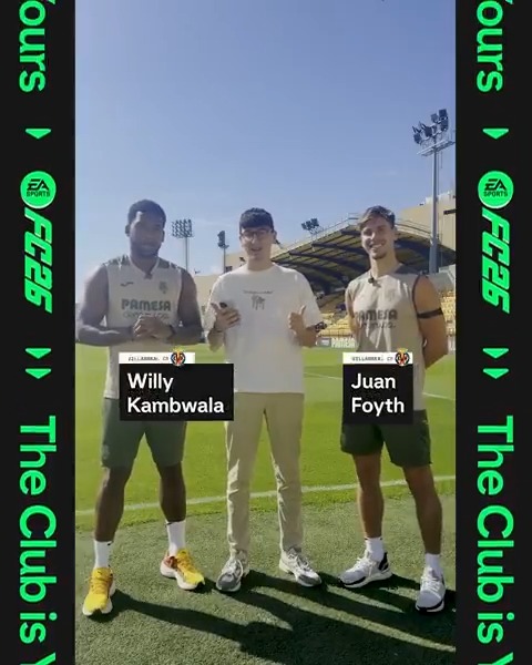 🗣 Andrés Weiss reta a Juan Foyth y a Willy Kambwala a terminar la frase del otro en una nueva edición de #ElCórnerLALIGA. 💛 ¿Cuánto se conocen los jugadores del Villarreal CF? 🎮 EA SPORTS FC ESPAÑA 🎮
