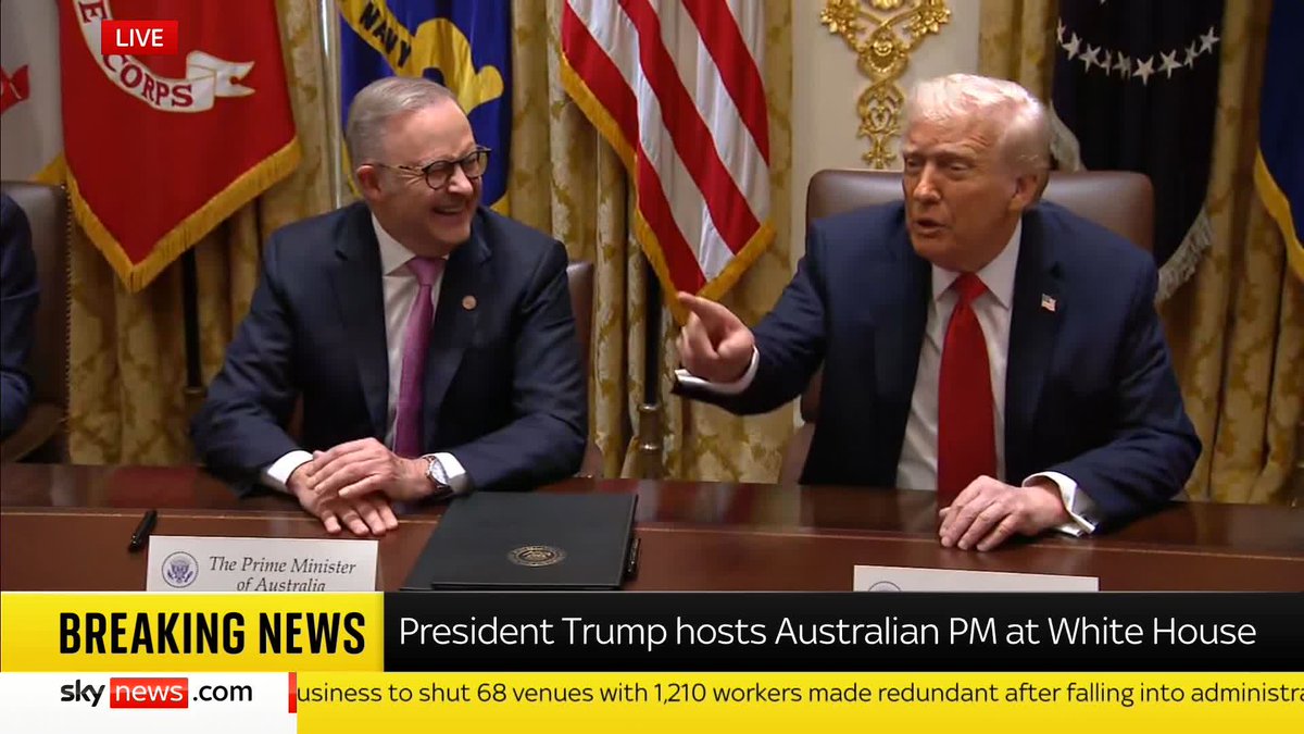 'I don't like you either - and I probably never will.' During a meeting with the Australian PM, Donald Trump speaks to Australia's ambassador to the US, who previously made negative comments about him. Latest ➡️ 📺 Sky 501, Freeview 233 and YouTube