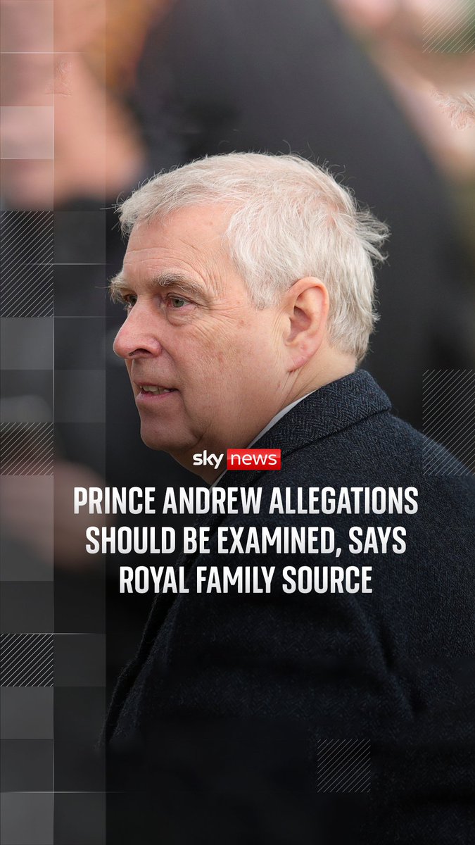 The Royal Family believe the allegations against Prince Andrew "should be examined in the proper and fullest ways", according to a Buckingham Palace source. Rhiannon Mills has more on the story ⬇️