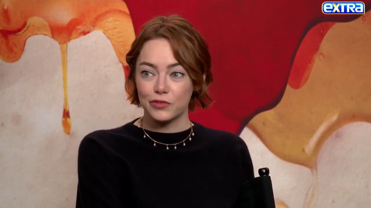 Emma Stone says it was EASY and fun shaving her head for "Bugonia" — though she did have to hide under a beanie for months! Full interview 🔗: