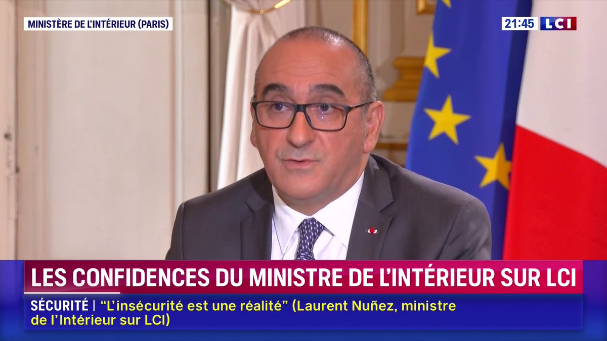🗣️ "Je n'irai pas voir Nicolas Sarkozy en prison, par contre on va être attentif à la sécurité de sa famille (...) Je comprends la démarche de Gérald Darmanin comme je comprends la démarche du président" 🔴 Laurent Nunez (Laurent Nuñez), invité de Darius Rochebin