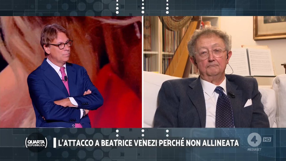 "Come si fa a lamentarsi di un direttore prima di averlo sentito suonare, è una cosa molto strana, è una cosa umanamente vergognosa, io sto con Beatrice." #Fermani #Venezi #quartarepubblica