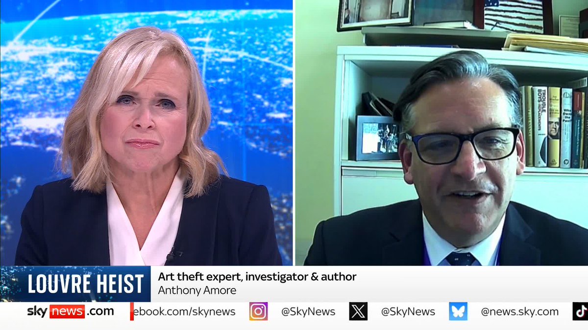 'The audacity is stunning to me.' Art theft expert Anthony Amore tells Sky's Anna Botting that whoever was behind the jewellery heist at the Louvre "knew what they were doing". Latest ➡️ 📺 Sky 501, Virgin 602, Freeview 233 and YouTube