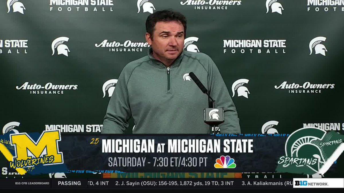 "It's a very important, meaningful game." 🗣️ Jonathan Smith on the Michigan-Michigan State rivalry