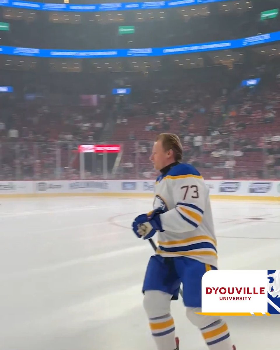 Zach Metsa gets his rookie lap! 🤩 #LetsGoBuffalo | D'Youville University