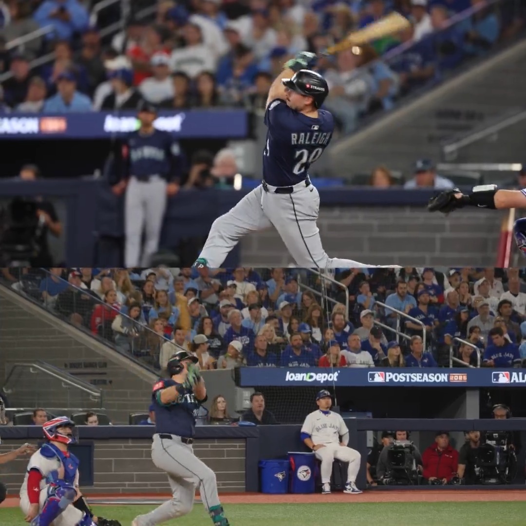 Most home runs in a single Postseason, Mariners history: 1995 Ken Griffey Jr.: 6 2025 Cal Raleigh: 5 (H/T Sarah Langs)
