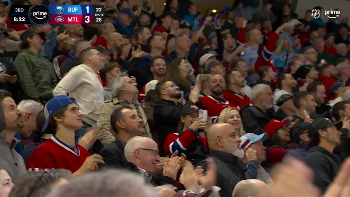 I love how the Bell Centre goes batshit crazy for every single goal like it’s a game 7 winner. I can’t wait to go to Montreal in January and funnel baguettes in 1 bite on a vibrant city street