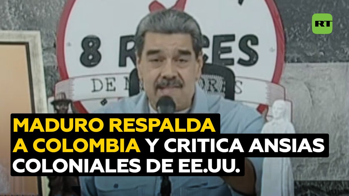 🇨🇴🇻🇪| Maduro expresa respaldo a Colombia y condena ansias coloniales de EE.UU. en la región.