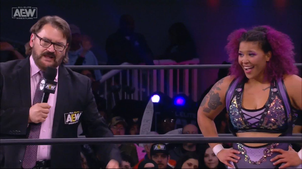 3 years ago today, Willow Nightingale signed full-time with AEW when Tony Schiavone surprised her with an ALL ELITE graphic on the big screen at Daily's Place. One of the best signings in AEW history, male or female.