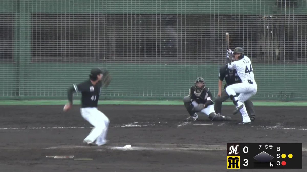 丁寧に投げ込んだ ズバズバ決まるストレート 一條力真が2回無失点2奪三振の投球 (映像は7回2アウト目の奪三振) ⚾ #みやざきフェニックス・リーグ 📅2025/10/21 🆚阪神×ロッテ 📱Live on DAZN #オレをみろ #イージースポーツ #chibalotte #だったらDAZN