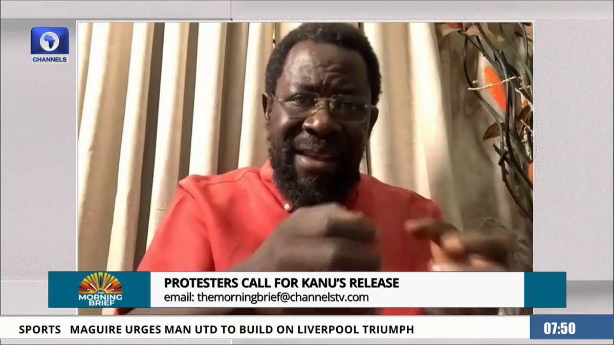 The Nigerian State is scared of being subjected to the Rule of Law and being accountable to its victims. The only time the Nigerian Police and Army are seen 'flexing muscles' is when people are demanding to be treated as citizens. - Dele Farotimi, Civil Rights Activist #MorningBrief #CTVTweets
