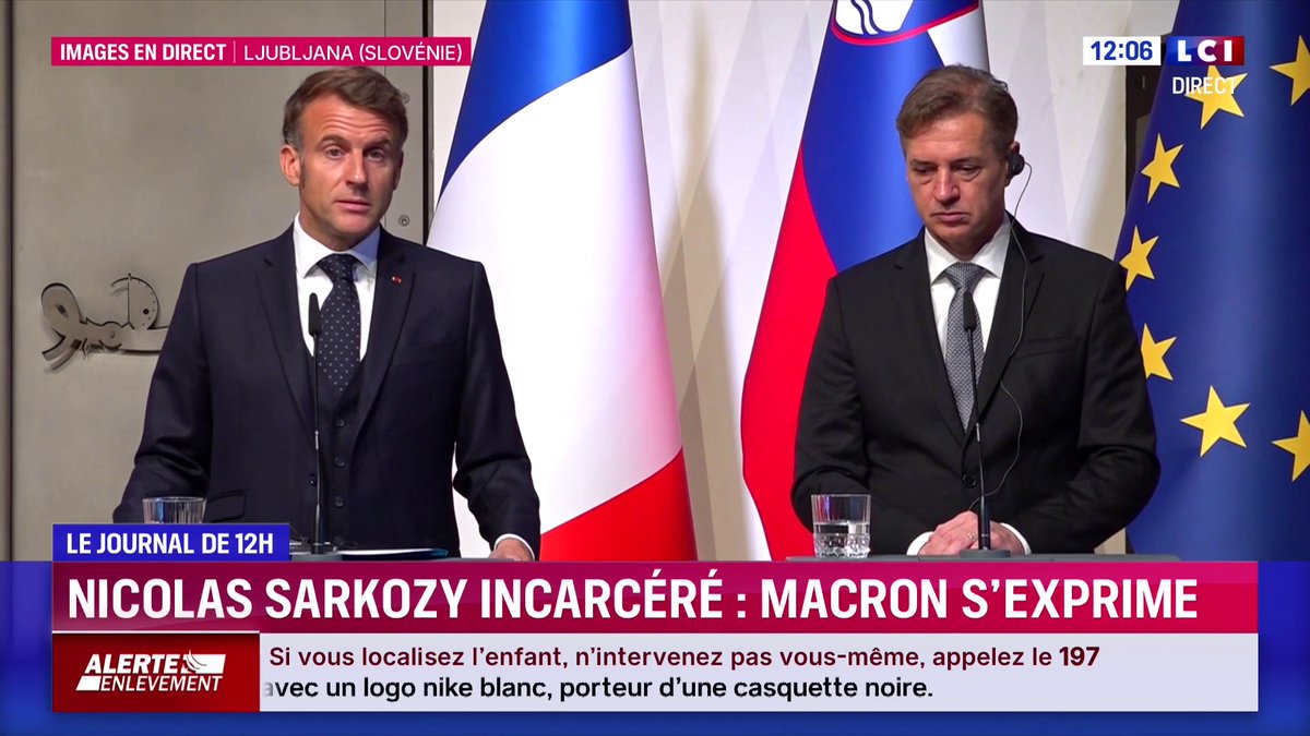 🔴 Incarcération de Nicolas Sarkozy : "Il faut distinguer l'émotion (...), le respect qui est dû à toute personne, et le bon fonctionnement de la justice qui de là où je suis ne suppose pas de faire des commentaires", Emmanuel Macron