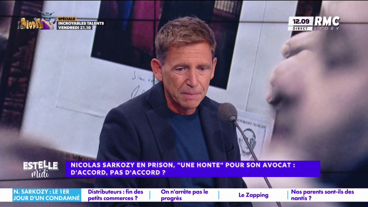 ⚖️ Nicolas Sarkozy en prison 🎙️ Daniel Riolo : "Je n'ai pas envie de me situer avec les gens de gauche qui sont saouls au champagne depuis 2 semaines et je n'en peux plus des gens de droite qui chialent dans tous les sens ! Il n'est pas blanc comme neige Sarkozy" #EstelleMidi